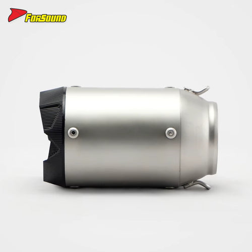 Stainless Steel 60Mm AR Embossed Exhaust End Can for Universal Motorcycle 60Mm Pipe