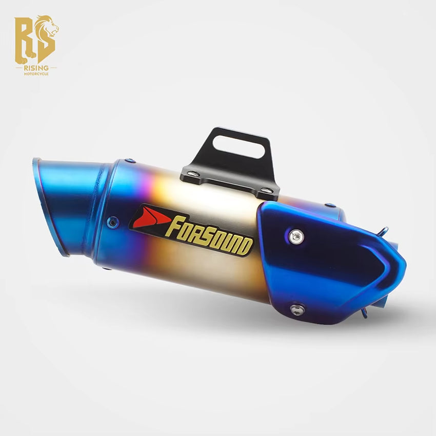 RS Modified 51Mm Universal Exhaust Pipe for Locomotive Inclined Mouth Tail Section New Compatible CBR650R/FCB 400