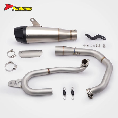 New FORSOUND for Monkey 125 Exhaust Stainless Steel R34-Style Full Exhaust System Aggressive Deep Exhaust Note Urban Commute