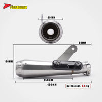 For S1000RR Exhaust FORSOUND Arrow Mid-Rear Integrated Stainless Steel Heat Shield High-Pitched Racing Exhaust Note OEM ODM