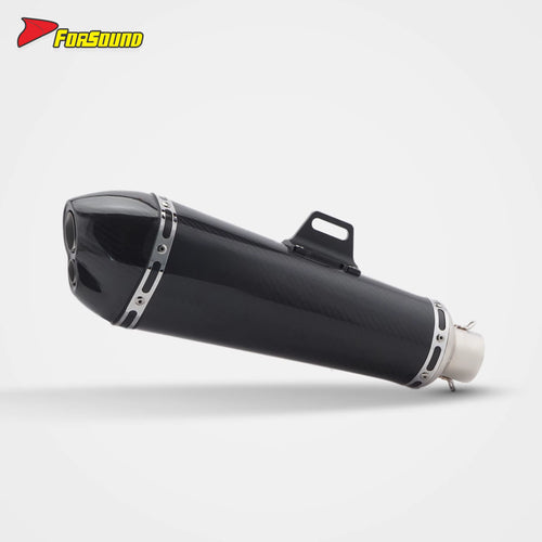 Stainless Steel Carbon Fiber Exhaust End Can Universal Motorcycle 51Mm Pipe Honda Forza 750 Slip-On Exhaust Carbon DB Killer