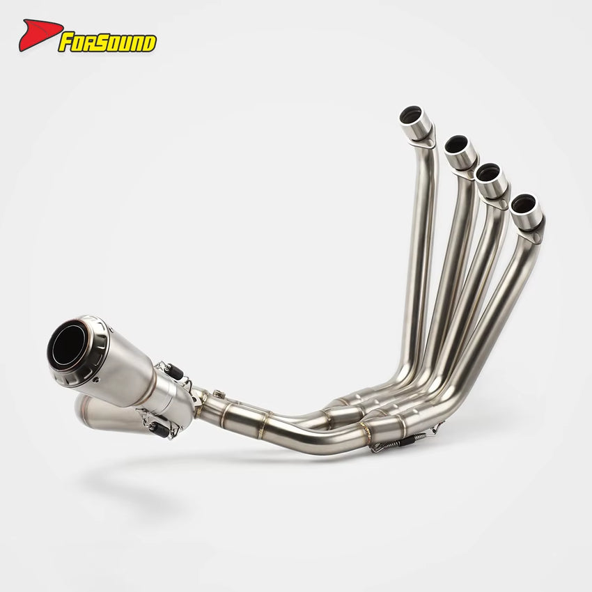 New Condition Stainless Steel Motorcycle Full Exhaust System Side Mounted Exhaust for HONDA CBR650 2021-2025 Sporty Street Bike