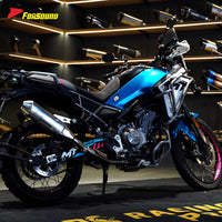 For CFMOTO 450Mt Stainless Steel Welded Mid-Tail Exhaust for 2023-2025 Present Adventure Fit Performance Upgrade Kit OEM&ODM