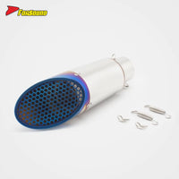 Stainless Steel 51Mm Mini Honeycomb End Can Exhaust Pipe Universal Motorcycle Pipe