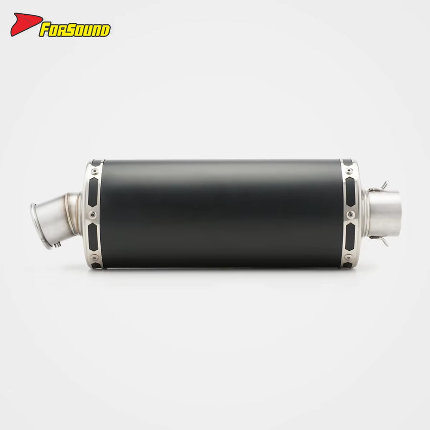 Stainless Steel Carbon Fiber 51Mm End Can Exhaust Pipe Universal Motorcycle Pipe