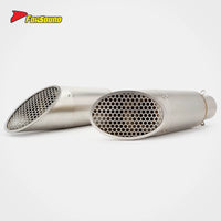 For 500SR VOOM 2024-2025 Stainless Steel Slant-Cut Honeycomb Angled Tip Performance Exhaust System