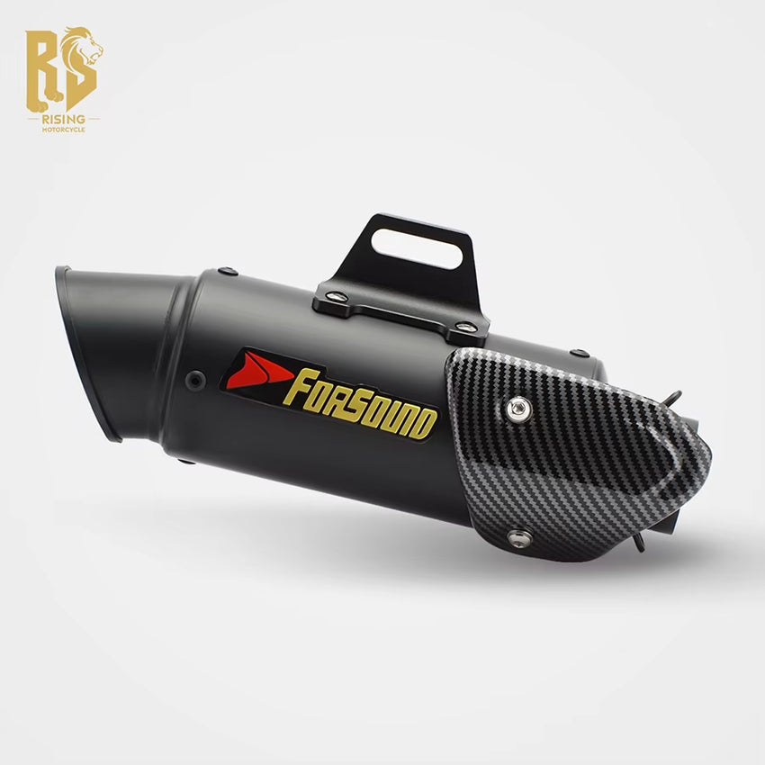 RS Modified 51Mm Universal Exhaust Pipe for Locomotive Inclined Mouth Tail Section New Compatible CBR650R/FCB 400