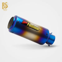 RS for Motorcycle 51Mm Universal Carbon Fiber Exhaust Pipe Nozzle Carbon Brazing Tail Section for ZX-6R Z800 R6 RK8