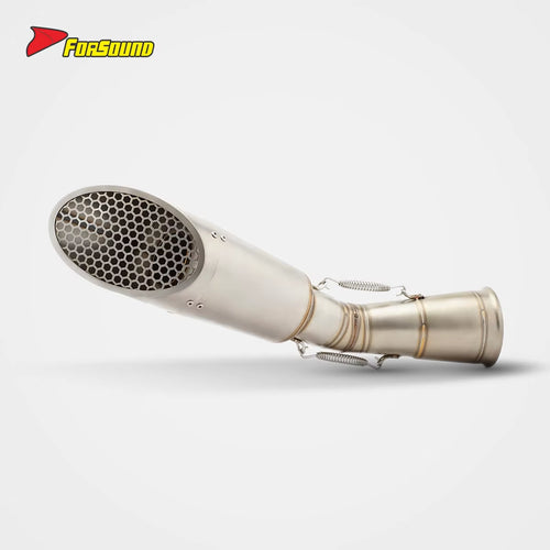 For ZONTES 703RR Straight-Through Down-Exit Exhaust with Honeycomb Mesh Cover Zontes 703Rr Escapes Horsepower Improvement OEM