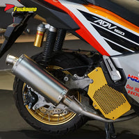 New FORSOUND ADV 160 Full System Exhaust Silver Blue Stainless Steel Right Side Immortal Bird Model Deep Transparent Note Urban