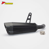 For KAWASAKI Ninja1000Sx Fit 2019-2025 51Mm Black Spray Paint Stainless Steel Motorcycle Mid-Tail Integrated Exhaust Pipe OEM