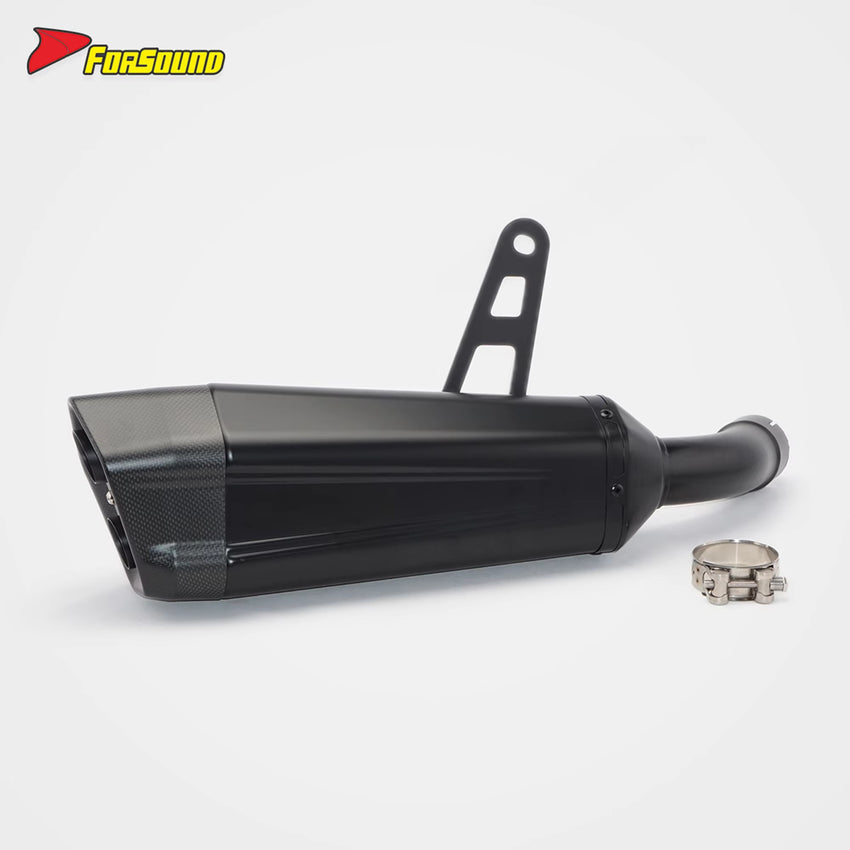For KAWASAKI Ninja1000Sx Fit 2019-2025 51Mm Black Spray Paint Stainless Steel Motorcycle Mid-Tail Integrated Exhaust Pipe OEM
