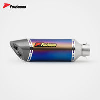 Forsound Factory Wholesale Price Motorcycle Exhaust Ninja 400 All Stainless Steel Carbon Fiber Double-hole Rectangular Muffler