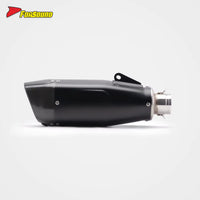 New FORSOUND Trident 660 2020-2024 Black Exhaust System Stainless Steel & Carbon Fiber Retrofit/Upgrade Kit for Motorcycle