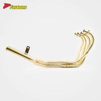 Brass Front and Middle Section Exhaust Pipe for Zephyr 400 ODM&OEM