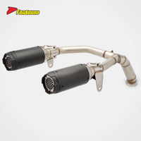 Full Exhaust for 500SR 2024-2025 VOOM Short Carbon Fiber Stainless Steel Honeycomb Tip Sportbike Inline-Four Motorcycle Track