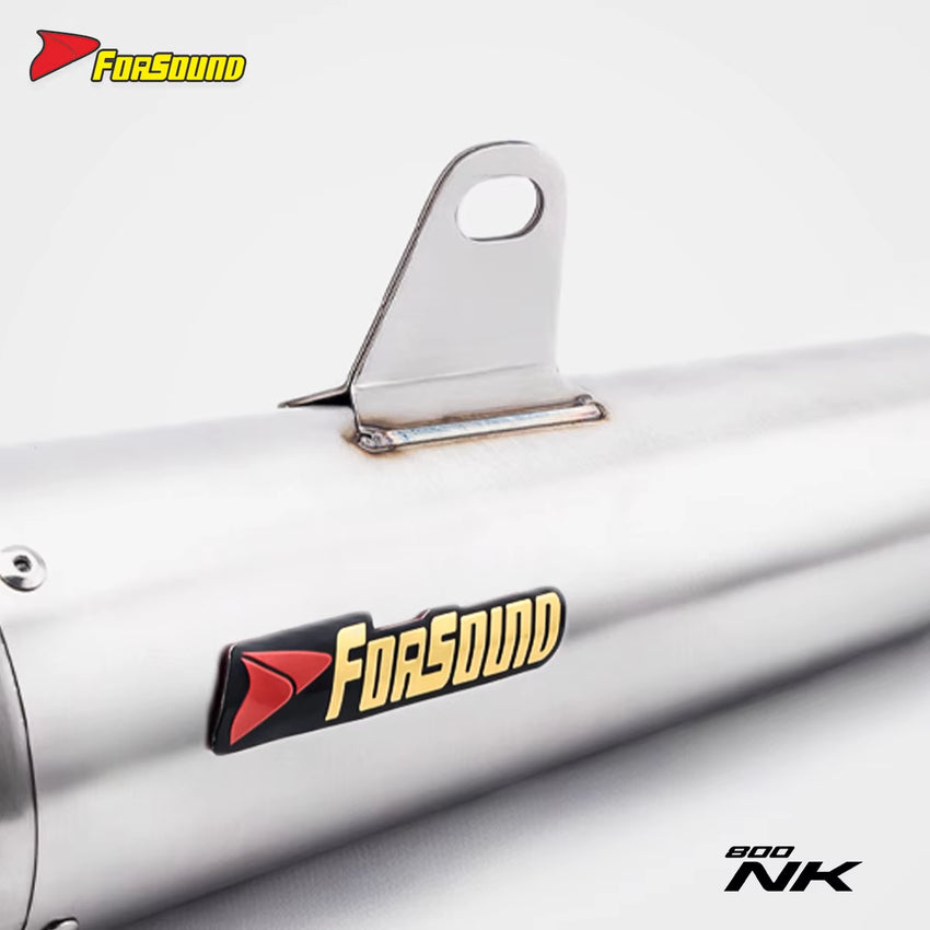 New Forsound/Sound CF800NK/KTM790/890 Integrated Stainless Steel Black Mid-Tail Exhaust Pipe Motorcycles Retrofit/Upgrade 1 Year