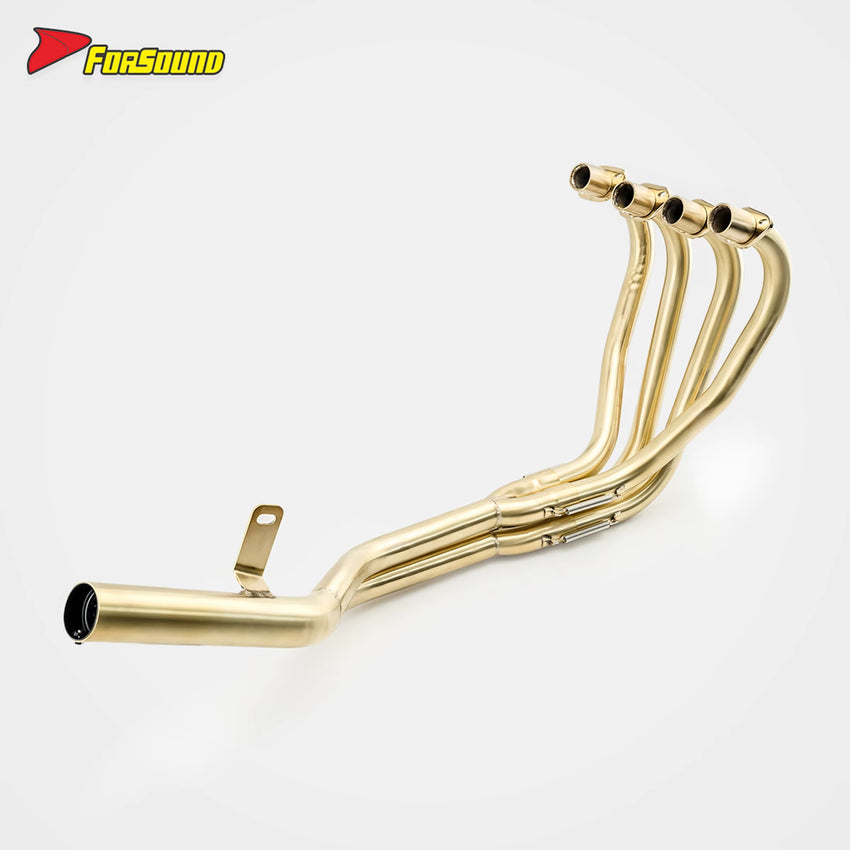 Brass Front and Middle Section Exhaust Pipe for Zephyr 400 ODM&OEM