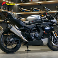 For 450SR Silver Stainless Steel Carbon Fiber Tip TSS Full System Exhaust 2022-2025 Motorcycle Replacement Supersport Riding