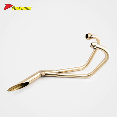 For SUZUKI GS400 FIT 1976-1979 Oblique Barrel Vintage Copper Exhaust Pipe Motorcycle FULL Exhaust System OEM Custom Exhaust Pipe