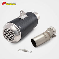 For Kawasaki Ninja 400 Stainless Steel 51Mm Exhaust Mid-Tail Exhaust Pipe