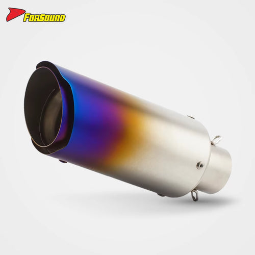 Stainless Steel 51Mm Car Mouth Young Lion End Can Exhaust Pipe Universal Motorcycle Pipe