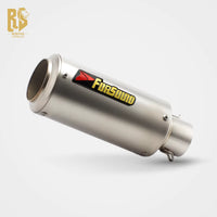 RS for Motorcycle 51Mm Universal Carbon Fiber Exhaust Pipe Nozzle Carbon Brazing Tail Section for ZX-6R Z800 R6 RK8