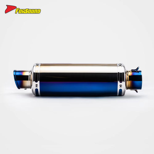 Stainless Steel Carbon Fiber 51Mm over Retro End Can Exhaust Pipe for Universal Motorcycle Pipe