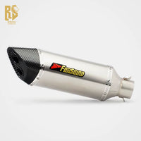 RS for Carbon Fiber Motorcycle Exhaust Pipe with Double Hole Tail for CBR 500 800NK T 700 752S 500F Models