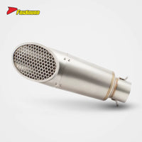For ZONTES 703RR Straight-Through Down-Exit Exhaust with Honeycomb Mesh Cover Zontes 703Rr Escapes Horsepower Improvement OEM