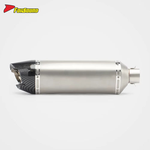 Stainless Steel Carbon Fiber 51Mm End Can Exhaust Pipe for Universal Motorcycle Pipe