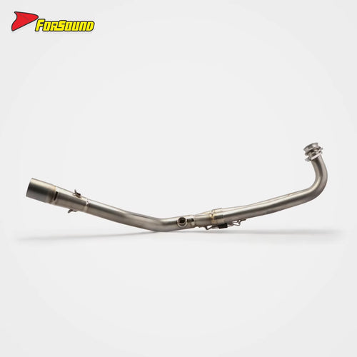 New FORSOUND Yamaha TMAX 560 Twin-Cylinder Maxi-Scooter Titanium Front-Mid Section Exhaust Direct Bolt-On Installation