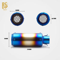 Stainless Steel 51Mm Exhaust End Can for Universal Motorcycle 51Mm Pipe