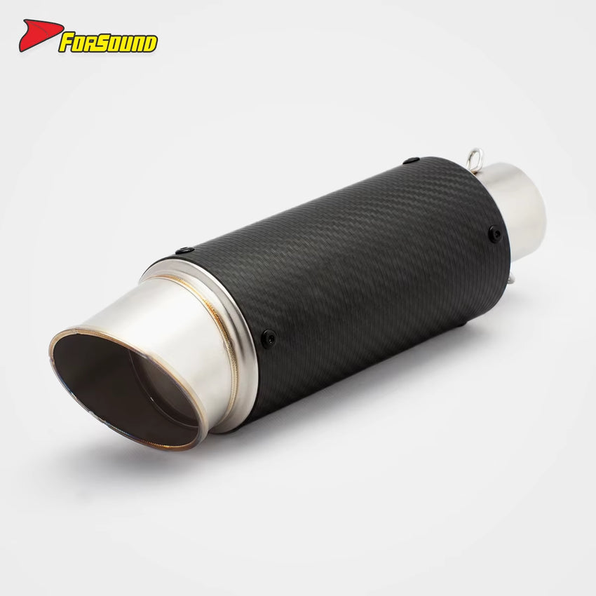 Universal Carbon Fiber Escape Muffler for Motorcycle Steel Models 390 Duke 752S Fz150 R3 Mt07 Mt09 Pcx125-New Condition OEM ODM