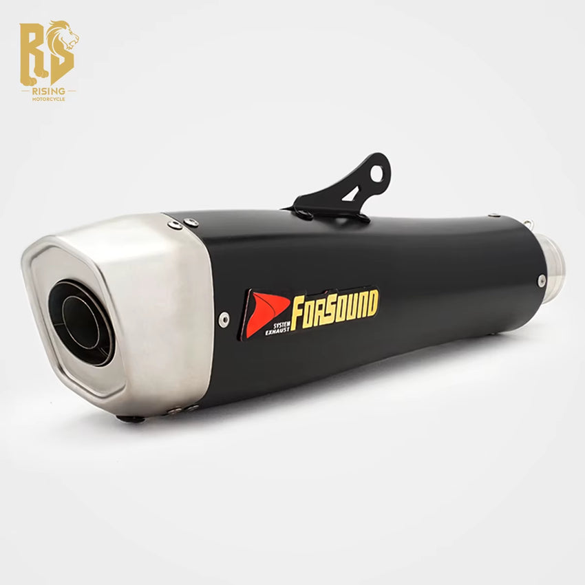 RS Original Universal Modified Motorcycle Exhaust Pipe Stainless Steel Carbon Fiber Tail Section of the Exhaust Pipe CM500/300