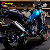 FOR Cfmoto 450Mt 2023-2025 Full Split Straight-Through Exhaust Pipe Phoenix Style for Mass-Produced Models Precision Welding OEM