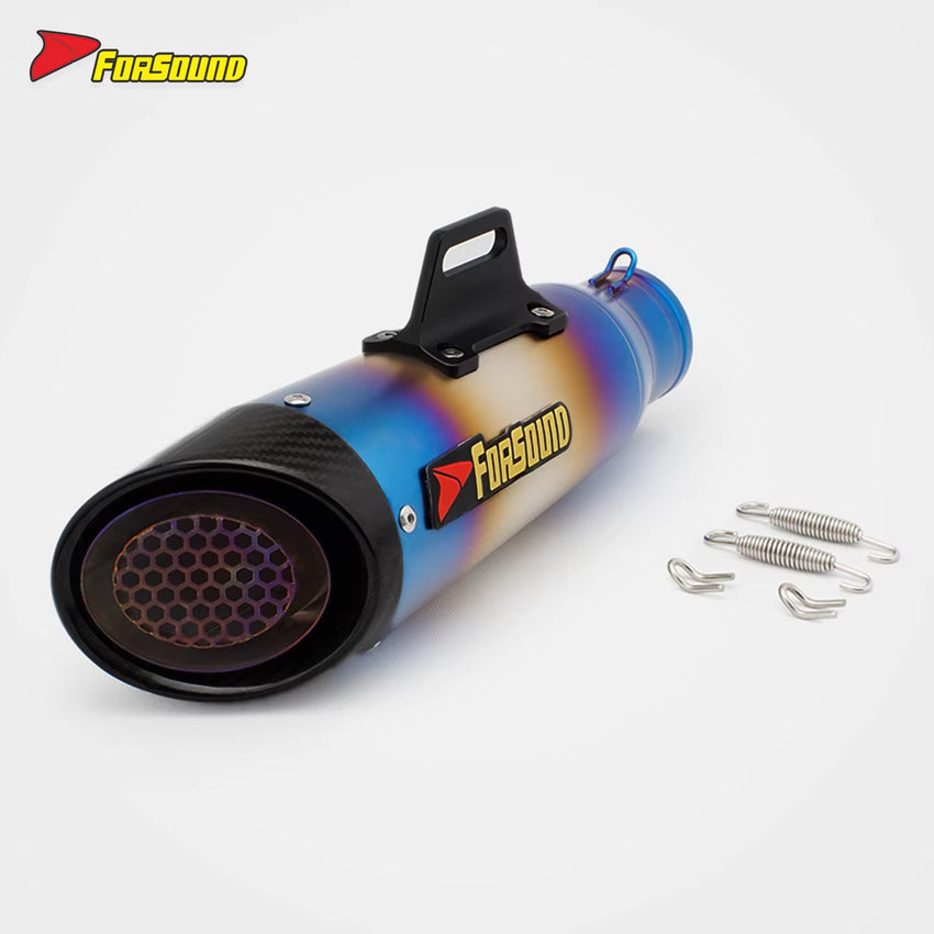 Motorcycle Exhaust System SC Bee Net Cover Tail Exhaust Pipe for MT09 Huanglong 450SR Race 600 R3 Ninja GSX