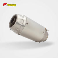 For ZONTES 703RR 2023-2025 Embossed Exhaust Pipe Slip-On Muffler Section Escape Zontes 703Rr Supersport Racing OEM Gp.Style