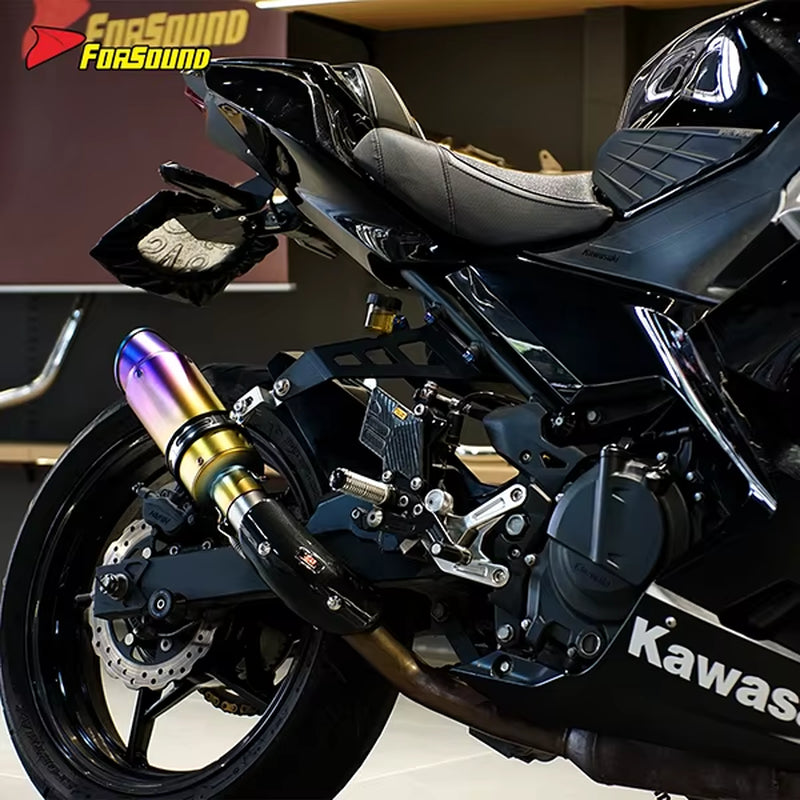 For Ninja 400 Stainless Steel 51Mm Exhaust Mid-Section Exhaust Pipe