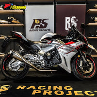 For ZONTES 703RR 2023+ 4-Into-1 Header Side Full-System R11 Style Zontes 703Rr Exhaust Supersport Track Racing High-Flow Design