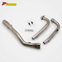 New FORSOUND Yamaha TMAX 560 Twin-Cylinder Maxi-Scooter Titanium Front-Mid Section Exhaust Direct Bolt-On Installation