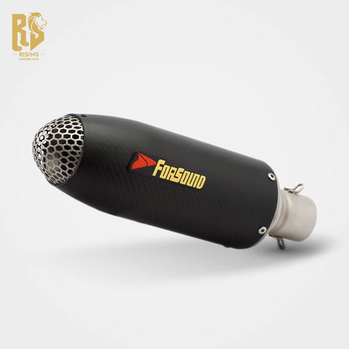 Stainless Steel Carbon Fiber 51Mm Exhaust End Can for Universal Motorcycle 51Mm Pipe