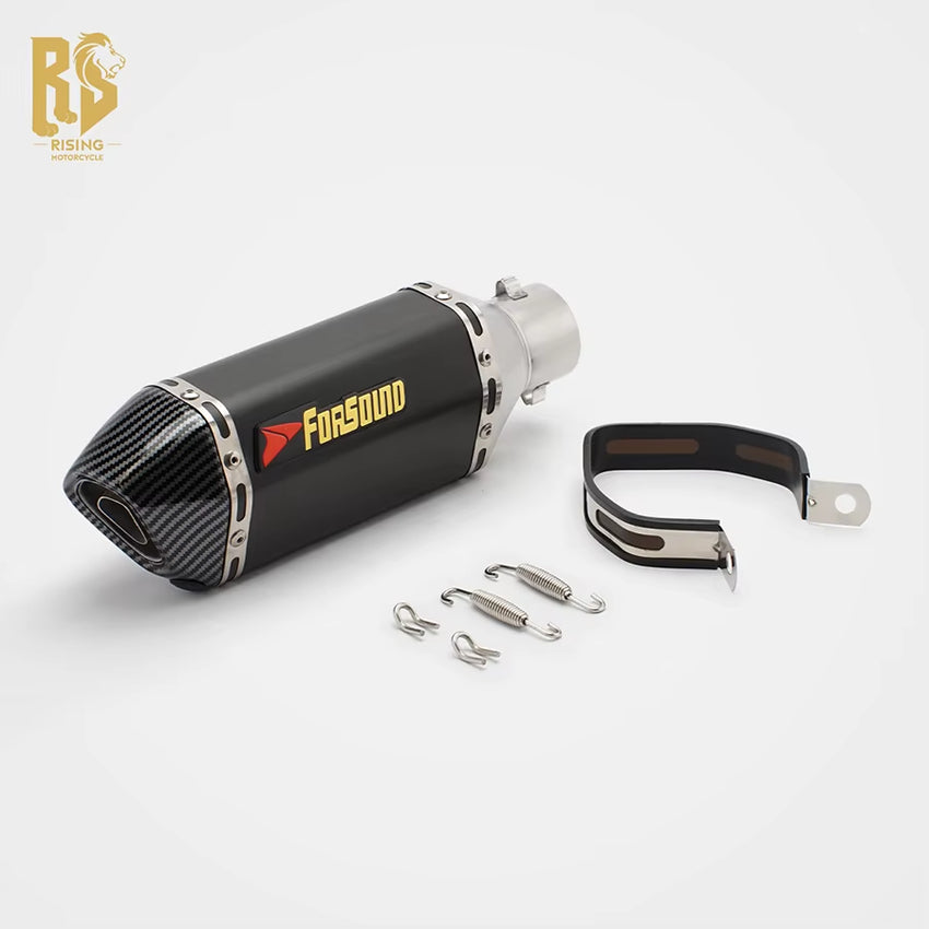 RS Locomotive Modified 51Mm Universal Exhaust Pipe Short Hexagonal Single Hole Tail Section NINJA400 CBR650R RC3