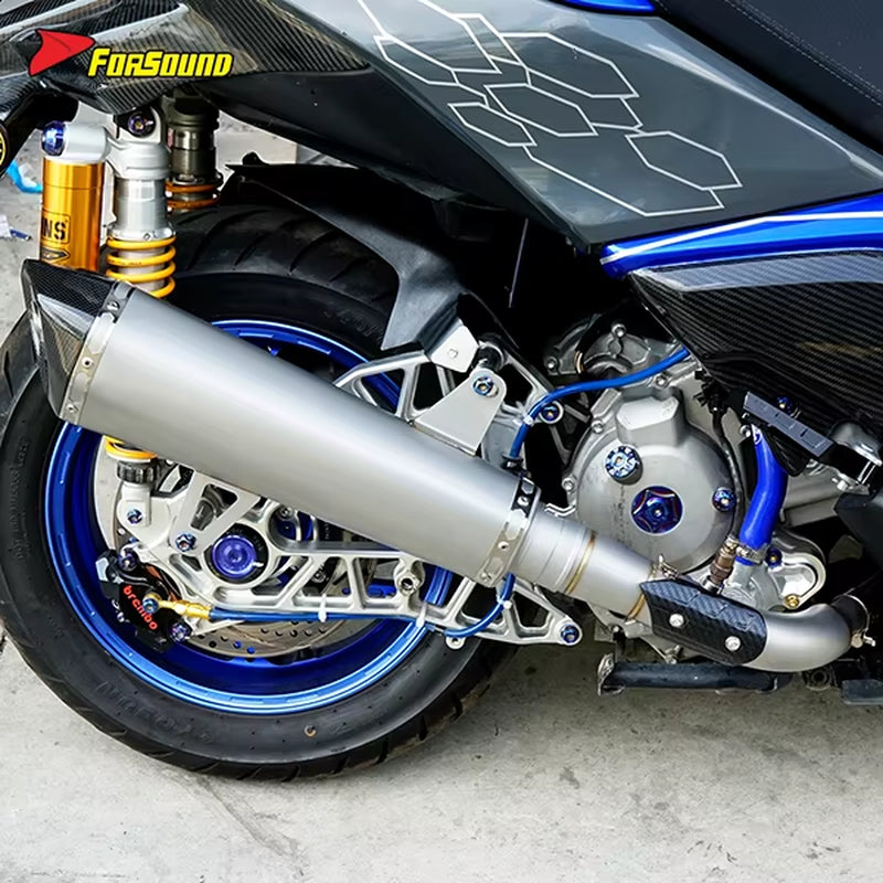 For X-MAX Stainless Steel 51Mm Exhaust Full Motorcycle Exhaust System