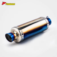 Stainless Steel Carbon Fiber 51Mm over Retro End Can Exhaust Pipe for Universal Motorcycle Pipe