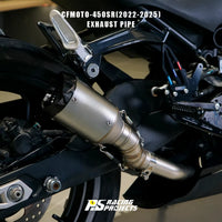New FORSOUND Stainless Steel 51Mm AR Embossed Tail Exhaust Pipe (Black/Silver) for 450SR/NK Motorcycle
