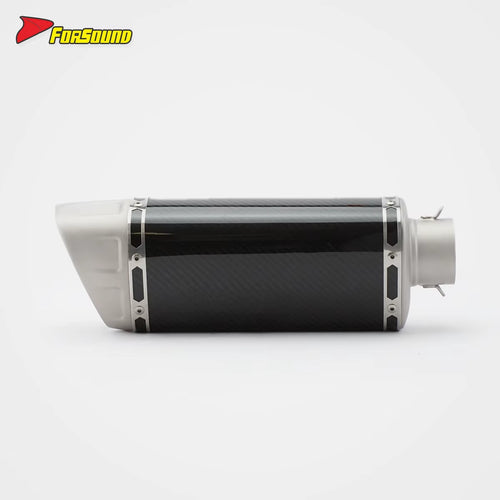 RS Original Universal Modified Motorcycle Exhaust Pipe K10 Carbon Fiber Titanium Alloy Tail Section 60Mm Caliber New Condition