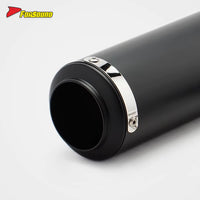 RS Original Stainless Steel Carbon Fiber Modified Motorcycle Exhaust Muffler New Condition Pipe End Can