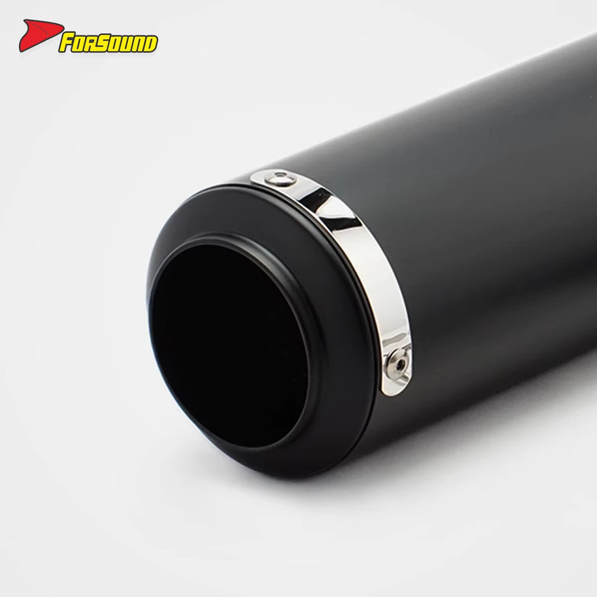 RS Original Stainless Steel Carbon Fiber Modified Motorcycle Exhaust Muffler New Condition Pipe End Can