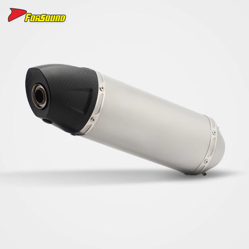 Stainless Steel Carbon Fiber 51Mm End Can Exhaust Pipe for Universal Motorcycle Pipe